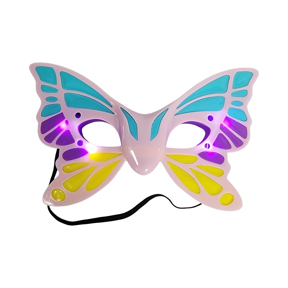 Light Up Butterfly Mask LED Multicolor Plastic Costume‎ Accessory